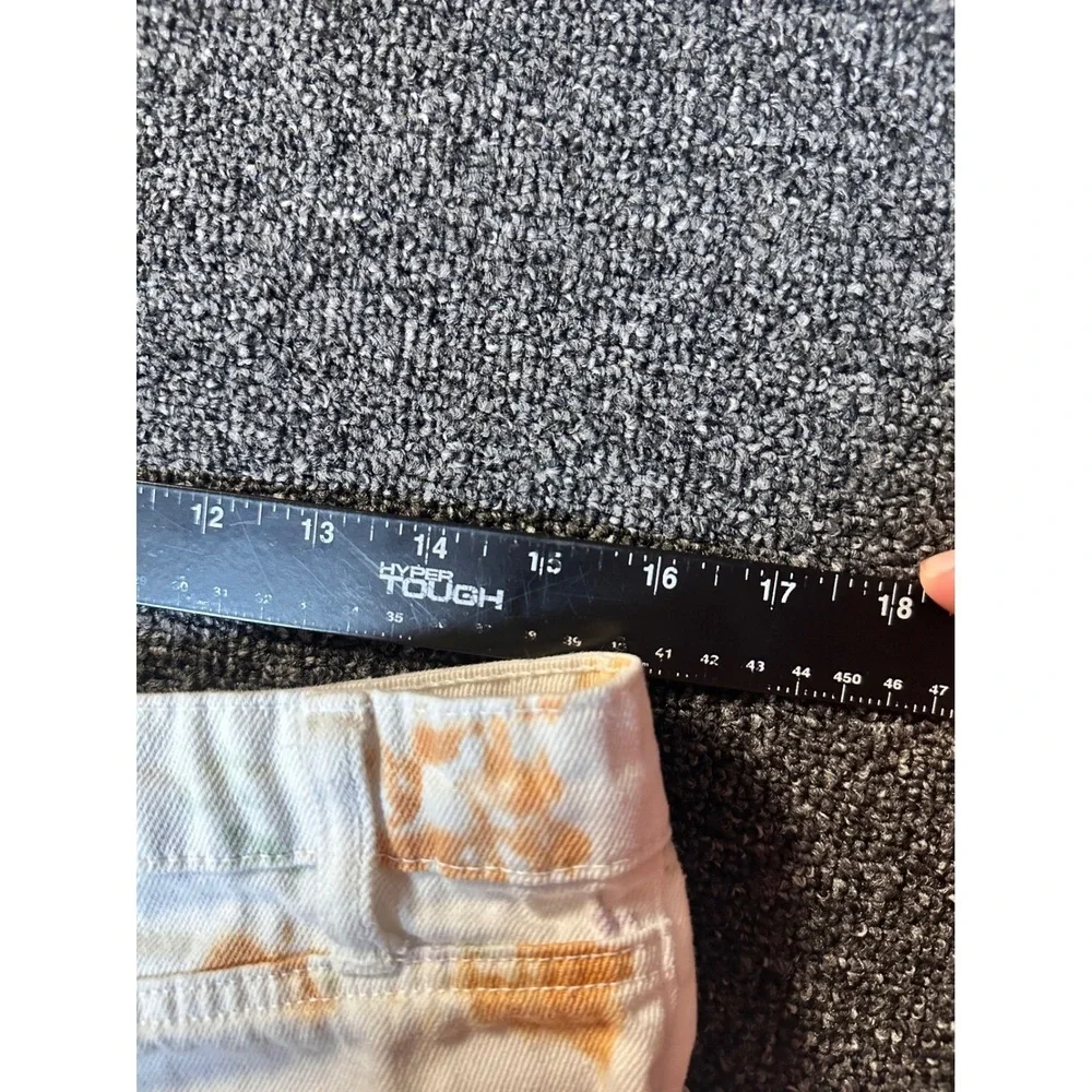 Wild‎ Fable Girls Tie Dye High Rise Denim Shorts White Purple Orange Size 14